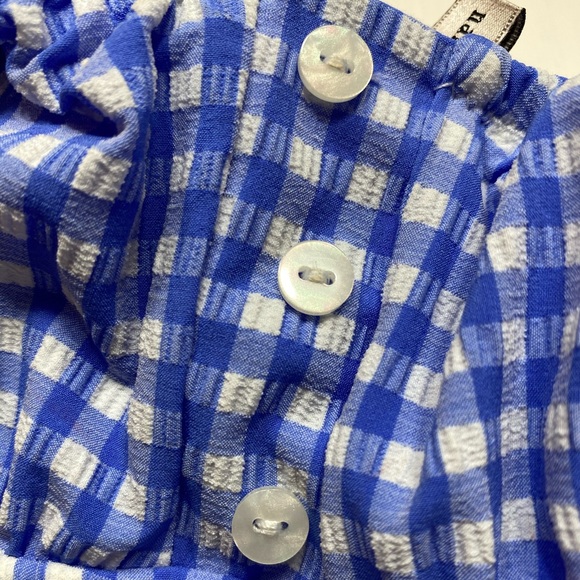 Nanette Lepore Blue Capri Gingham Pin Up Tankini - Picture 8 of 13